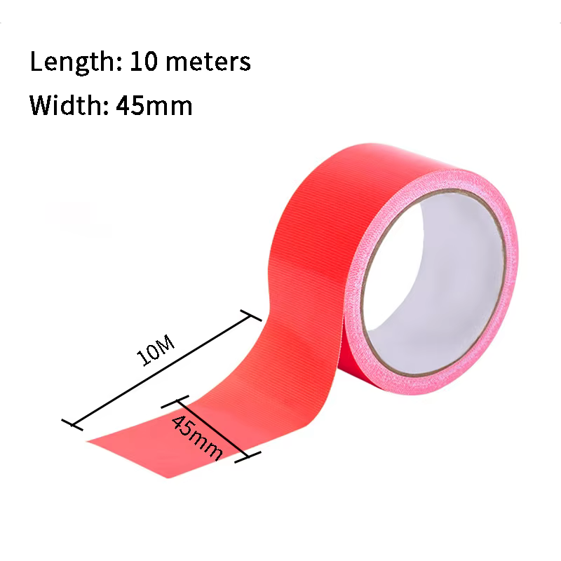 Ruban adhésif rouge robuste pour canalisations, imperméable, sans déchirure, adhésif fort pour la ma