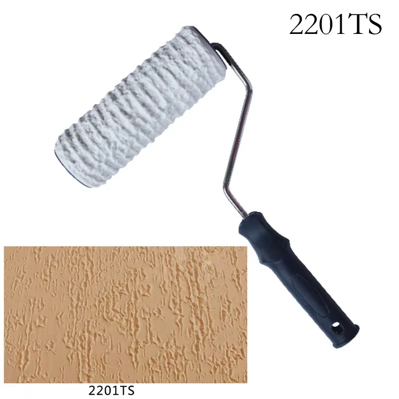 Rouleau de peinture décoratif, outil de peinture à motifs pour mur, tampon de Protection en caoutcho