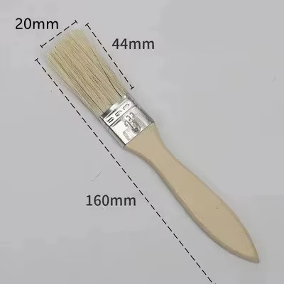 5 pièces pinceau manche en bois brosse pour barbecue 1/2/4/5/6 pouces pinceaux de peinture à cheveux