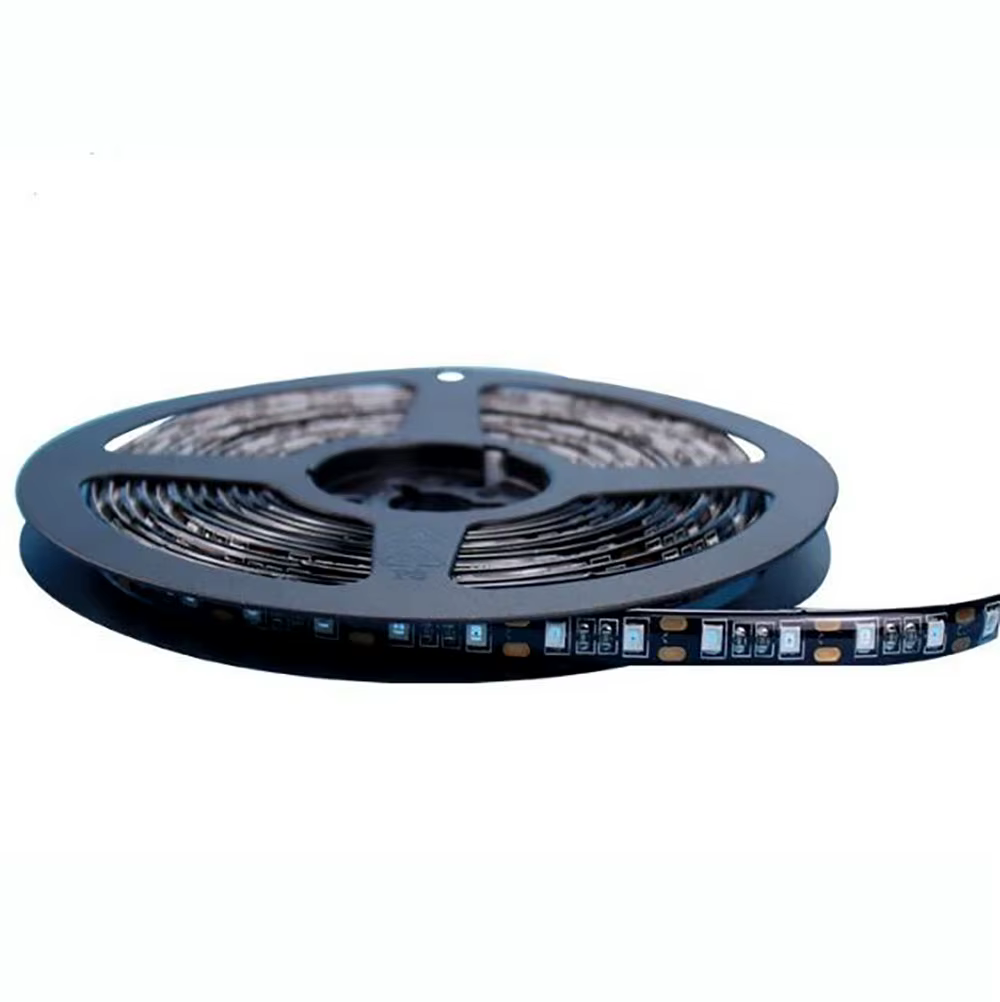 Bande LED UV ultraviolette 12V 5m, étanche IP20/IP65, 395nm, 60/120 LED/m, 2835 SMD, PCB blanc/noir,