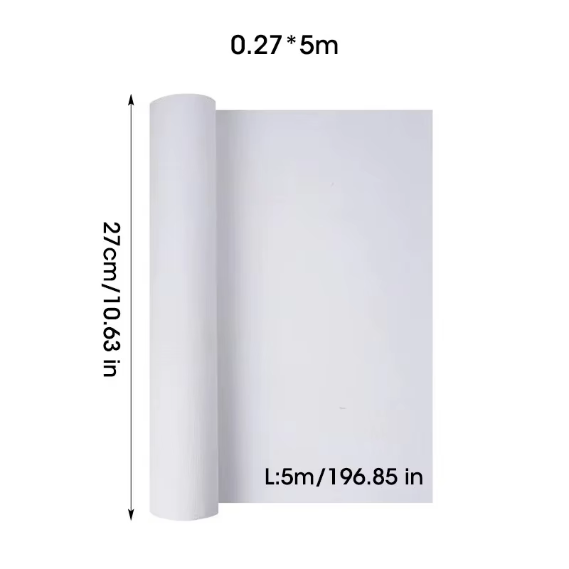 Rouleau de toile de coton 5 m/rouleau, blanc blanc spécialisé adapté à la peinture à l'huile, Pigmen