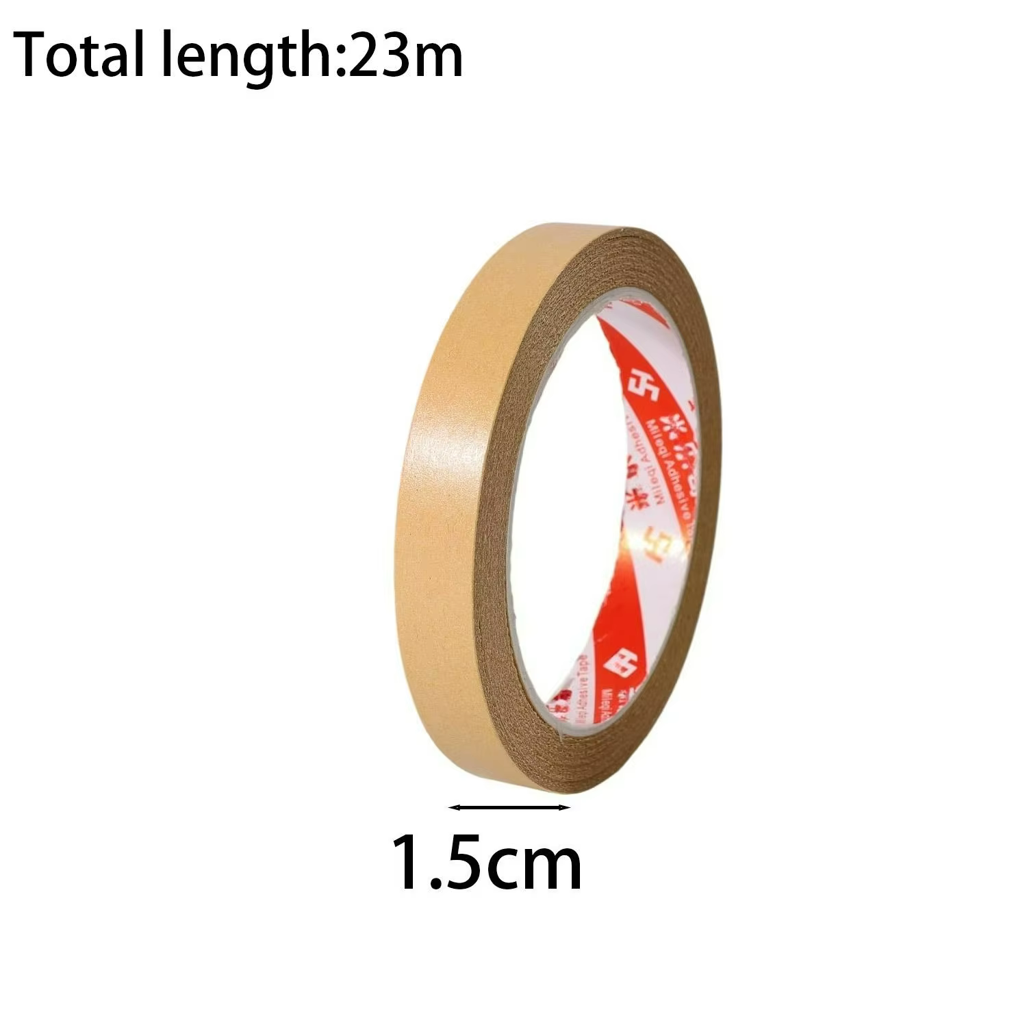 Rouleau d'emballage en papier Kraft marron 1.5/2/3/4/5cm, ruban adhésif robuste pour sceller les cad