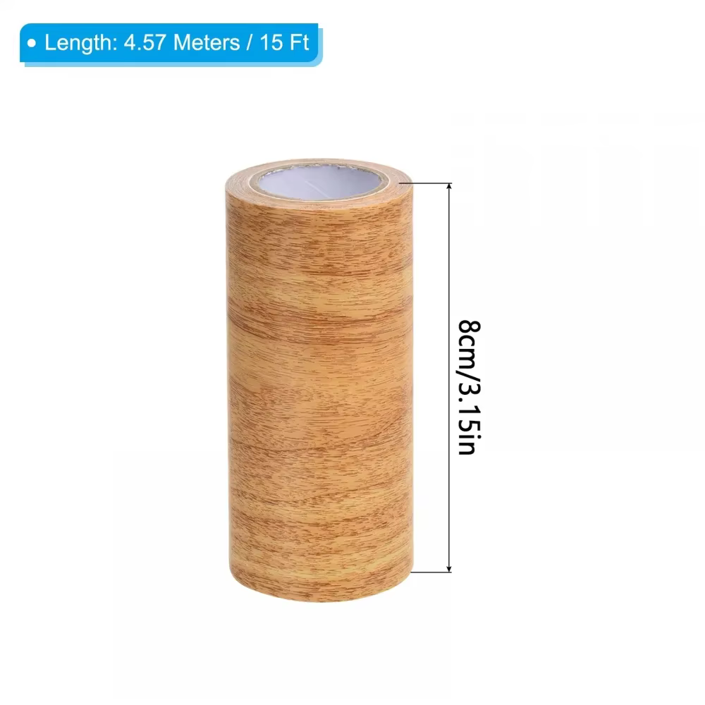 Ruban adhésif de réparation de Grain de bois véritable 8cm x 4.5M/rouleau pour la rénovation de lign
