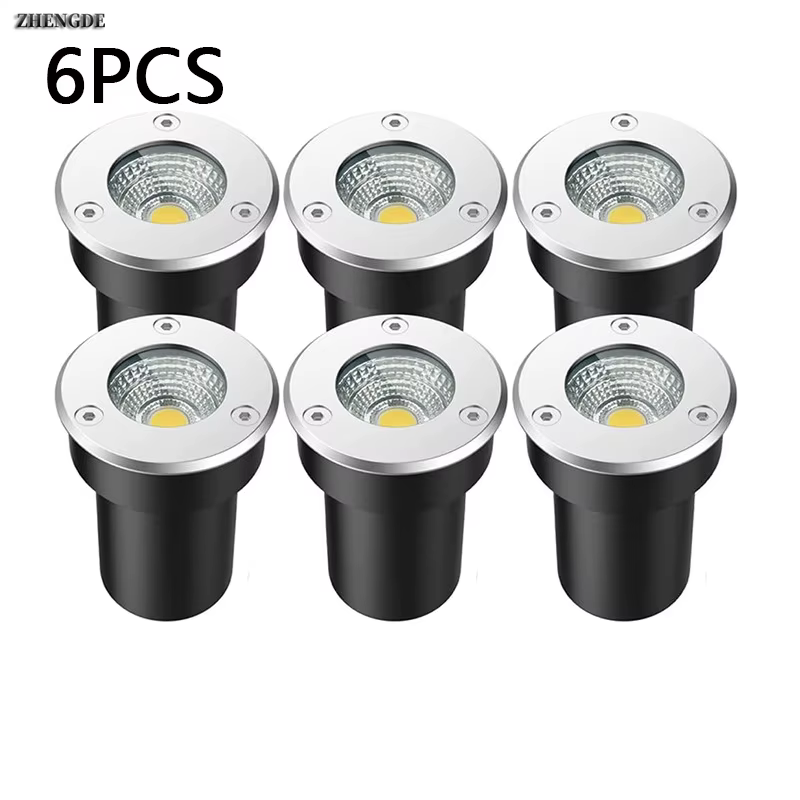 6 pièces éclairage de jardin extérieur IP67 LED étanche lumière souterraine 5W10W15W lumière enterré