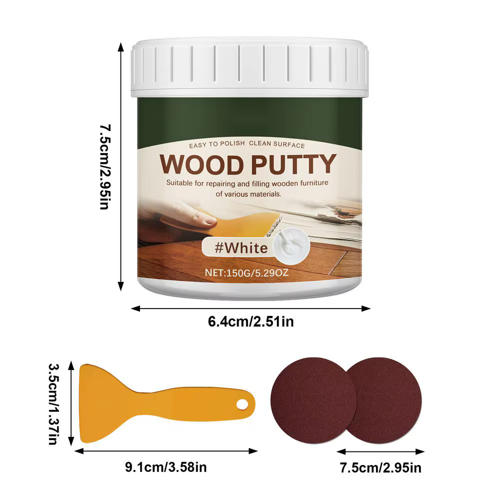 Mastic pour bois extérieur tout usage, mastic pour murs, réparation professionnelle, durable, longue