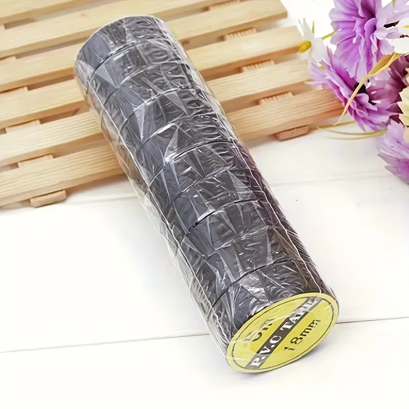 Ruban électrique en caoutchouc noir haute température, 10 pièces, adhésif isolant Durable et Flexibl