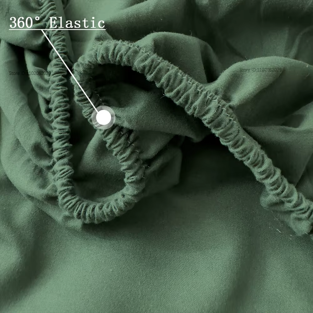 Drap-housse en coton 160x200 90x200cm, couleur unie, avec bande élastique, housse de matelas réglabl