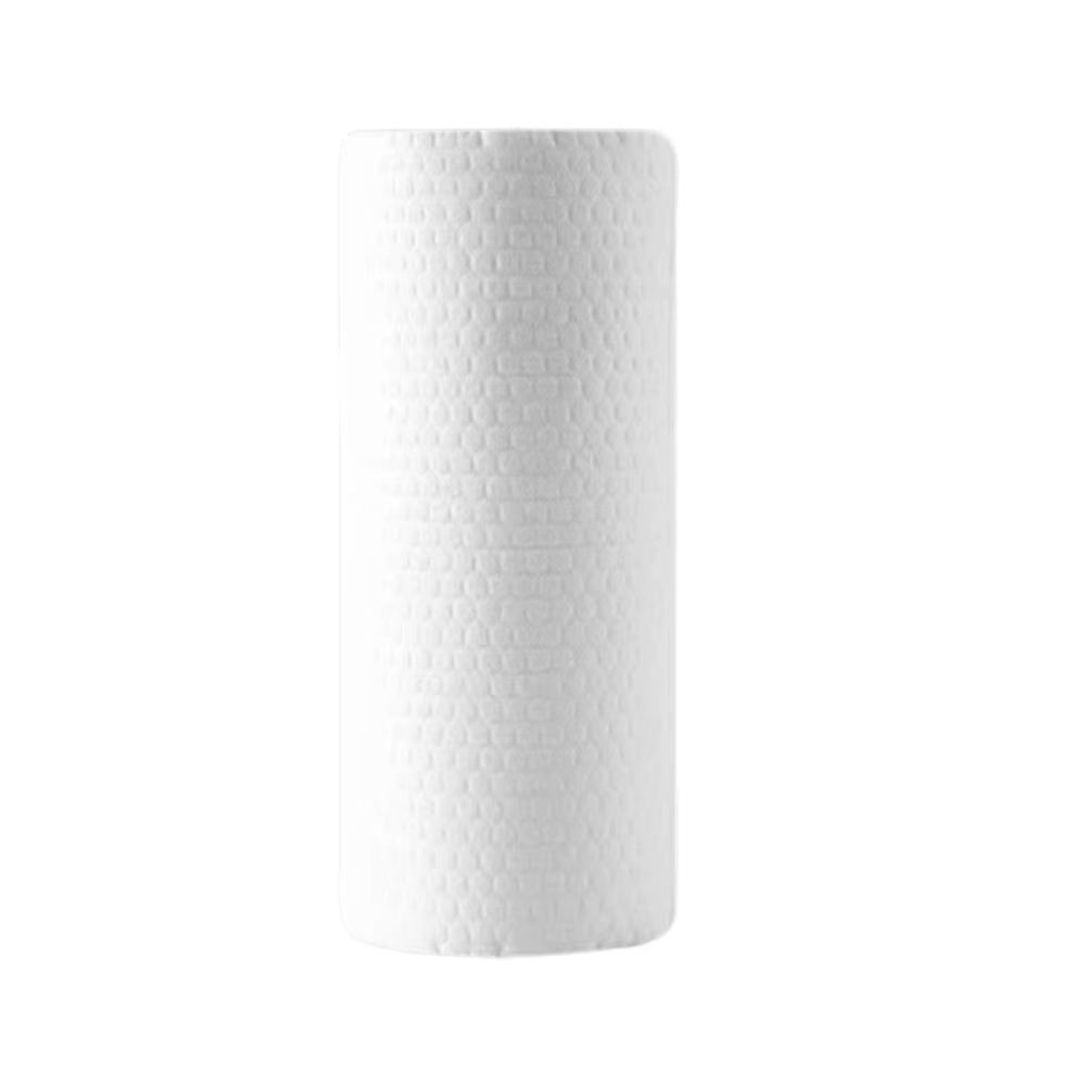 1 Rouleau/400 Feuilles de Chiffons Non-Tissés Jetables Épaissis Dégraissants pour Nettoyage Facile, 