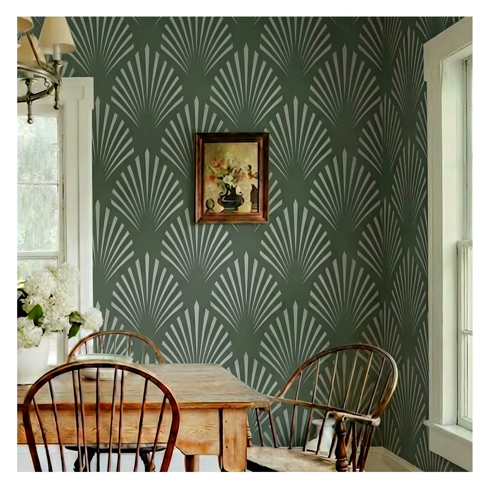 Pochoir mural pour peinture 30cm-70cm, grand modèle réutilisable pour décoration de maison, pochoir