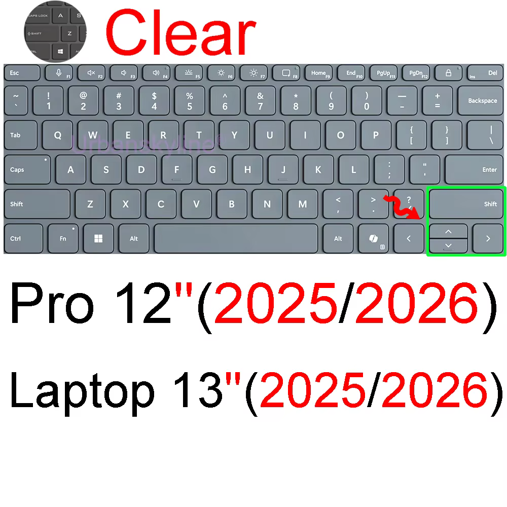 Housse de clavier pour Surface Pro 11 12 13 9 8 7 6 5 4 3 2X7 + Plus 10 pour Microsoft Book GO RT, é