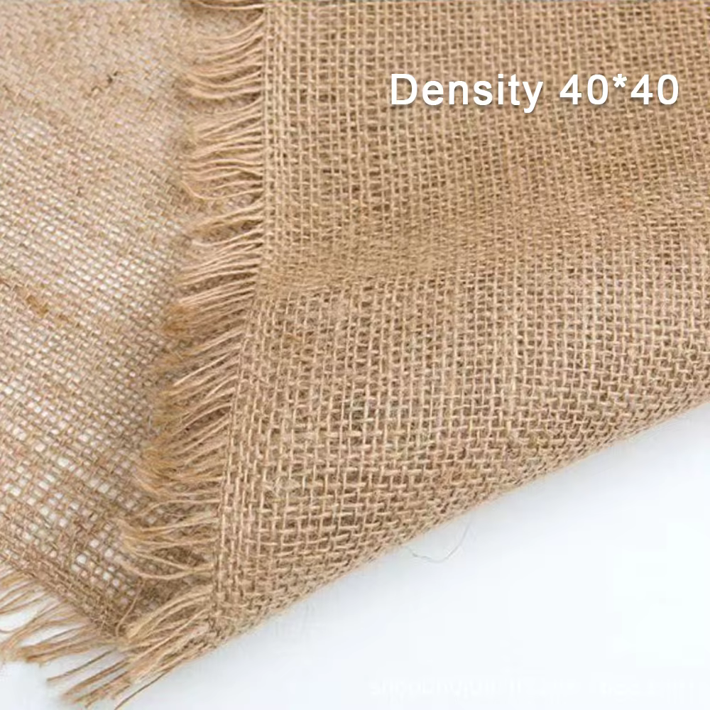 Rouleau de tissu en toile de Jute écologique, 19.6x63 pouces, tissu en maille naturelle pour sacs de