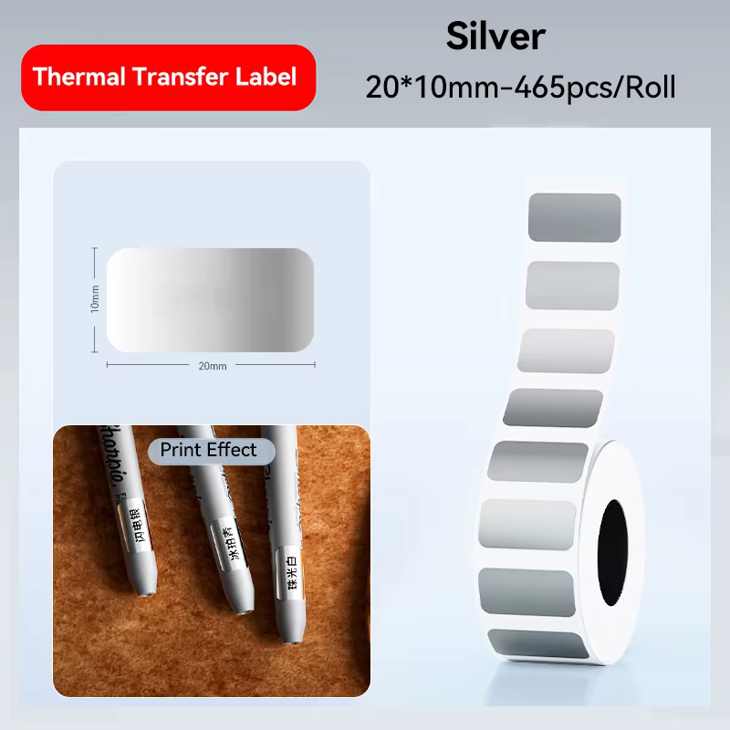Ruban d'étiquettes de transfert thermique pour imprimante Niimbot M2/M3, ruban de transfert thermiqu