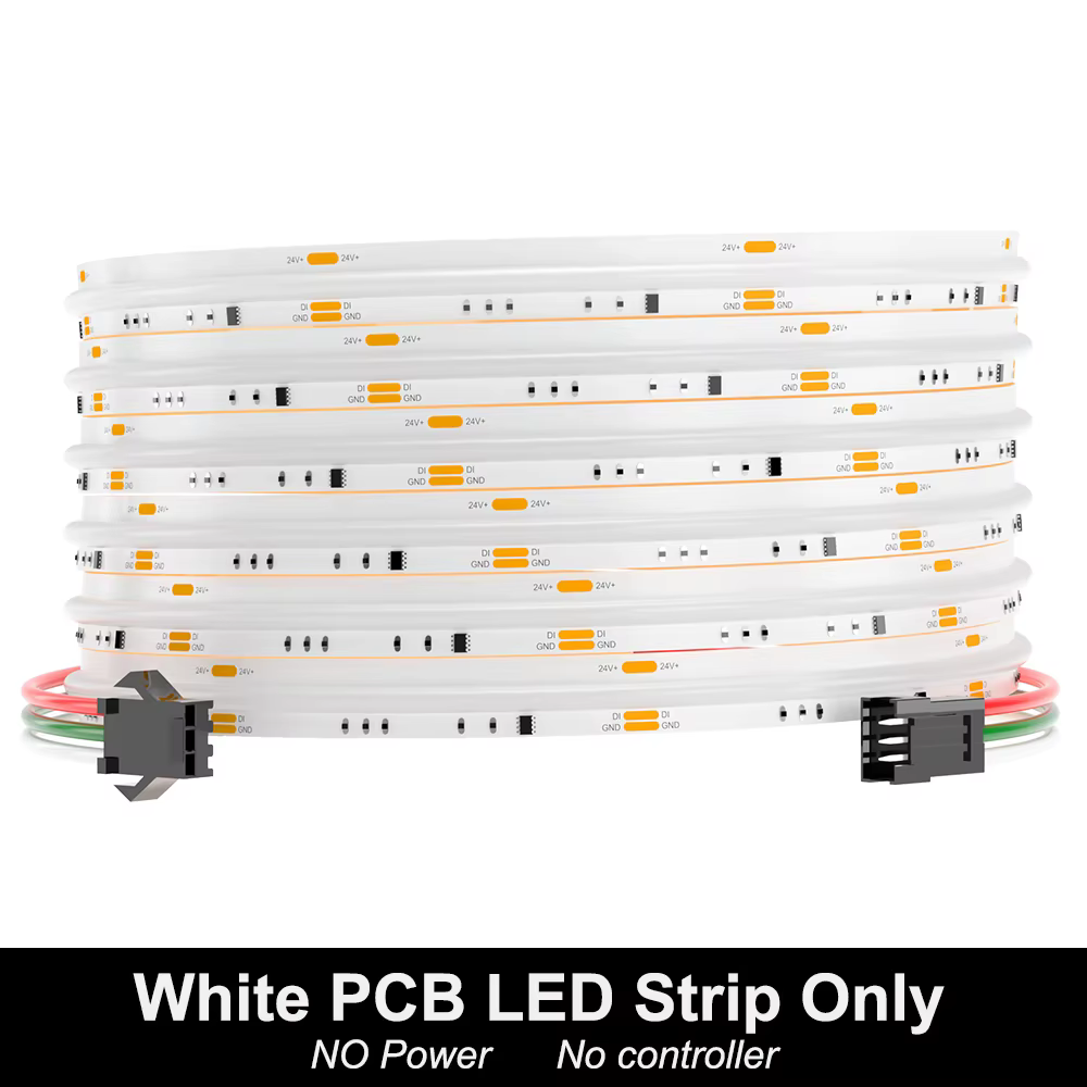 Bande LED COB adressable RGBW 24V SPI RGBIC + bande LED 3000K RGBWW IC couleur de rêve bande lumineu