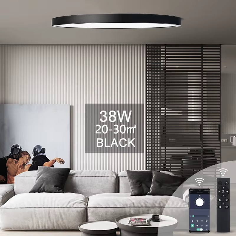 MARPOU 2 cm Ultra-mince LED plafonnier 24 W 28 W 38 W 48 W blanc chaud blanc froid blanc neutre inté