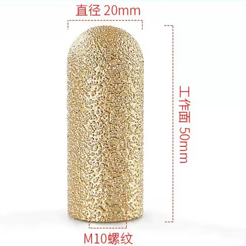 1 pièce Rouleau de meulage diamanté pour béton, disque de meulage brasé pour marbre, granit et carre