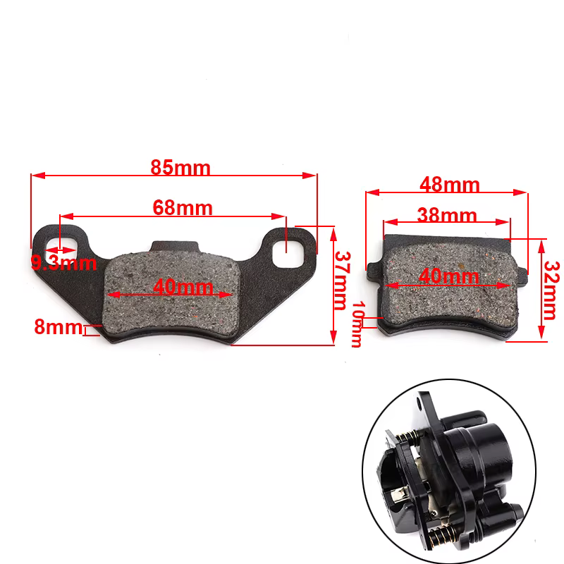 Plaquettes de frein avant et arrière de moto, pour ATV 50cc 70cc 90cc 110cc 125cc, véhicules tout-te