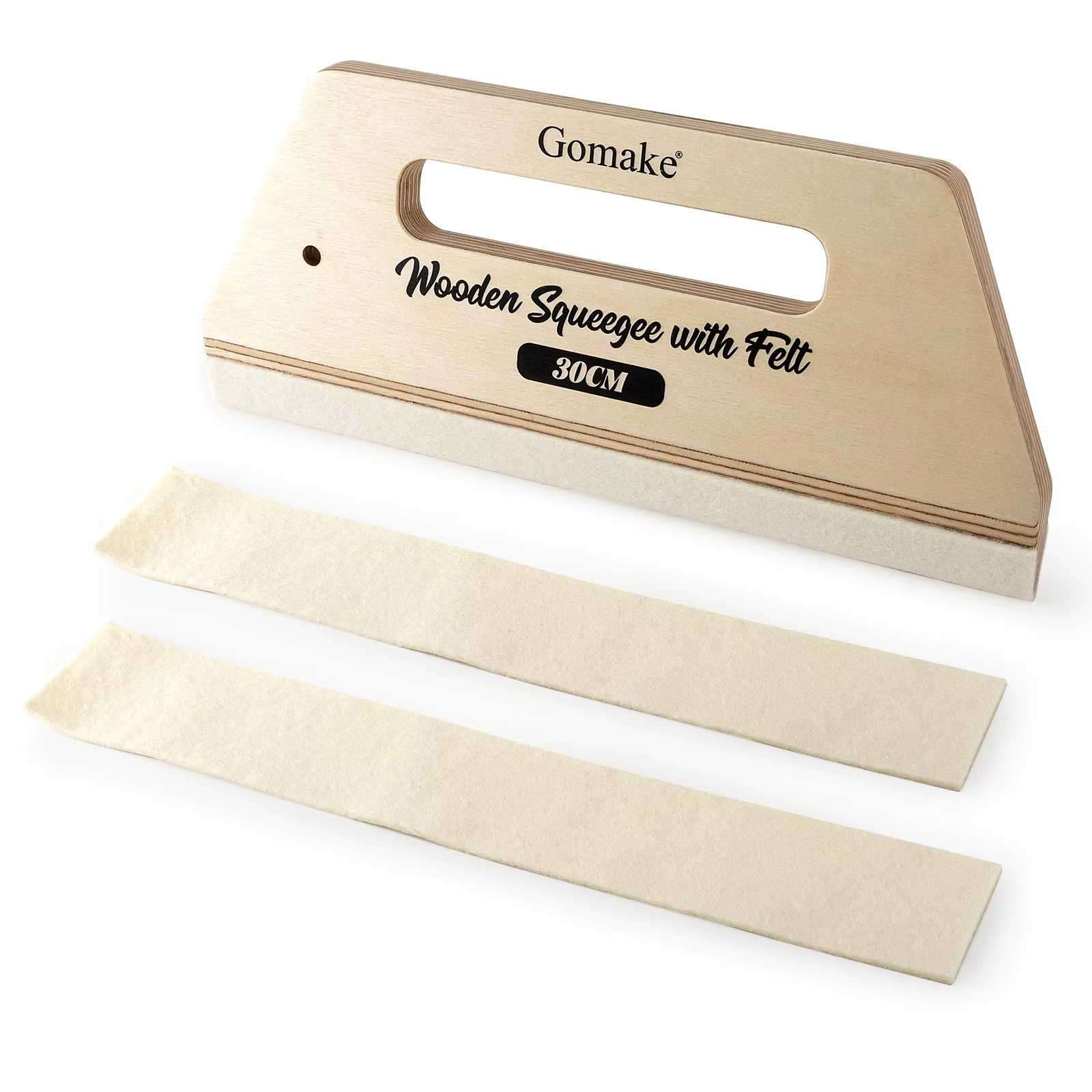 FOSHIO papier peint lissage raclette en bois avec bord feutre voiture Film décalcomanies teinte emba
