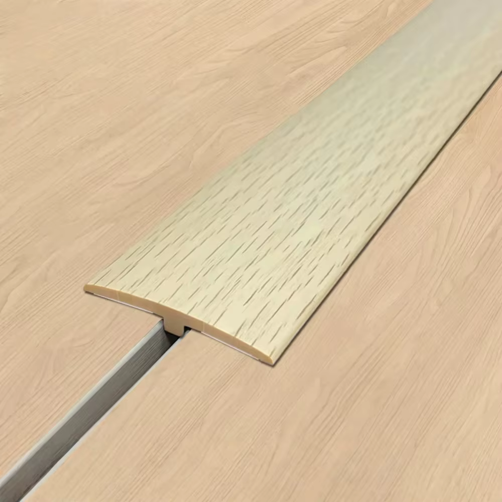 1 pièce de bande de transition en PVC en forme de T de 1 m/39,37 pouces - Installation facile, joint