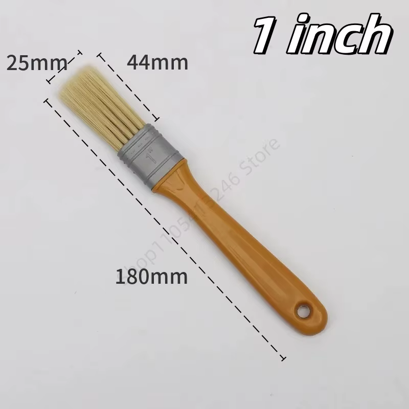 Lot de 5 pinceaux en plastique de 1 à 5 pouces, multifonctionnels, à poils souples, durables, pour l