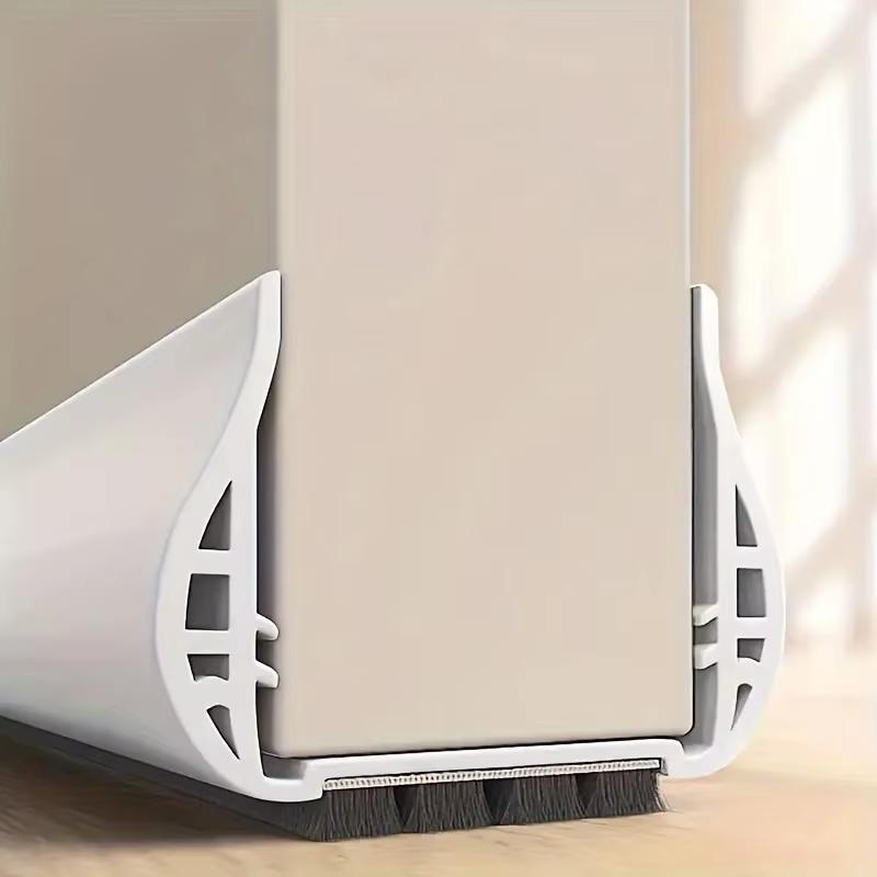 Bande d'étanchéité de porte en PVC avec brosse, coupe-vent, anti-poussière, anti-insectes, épaisse,