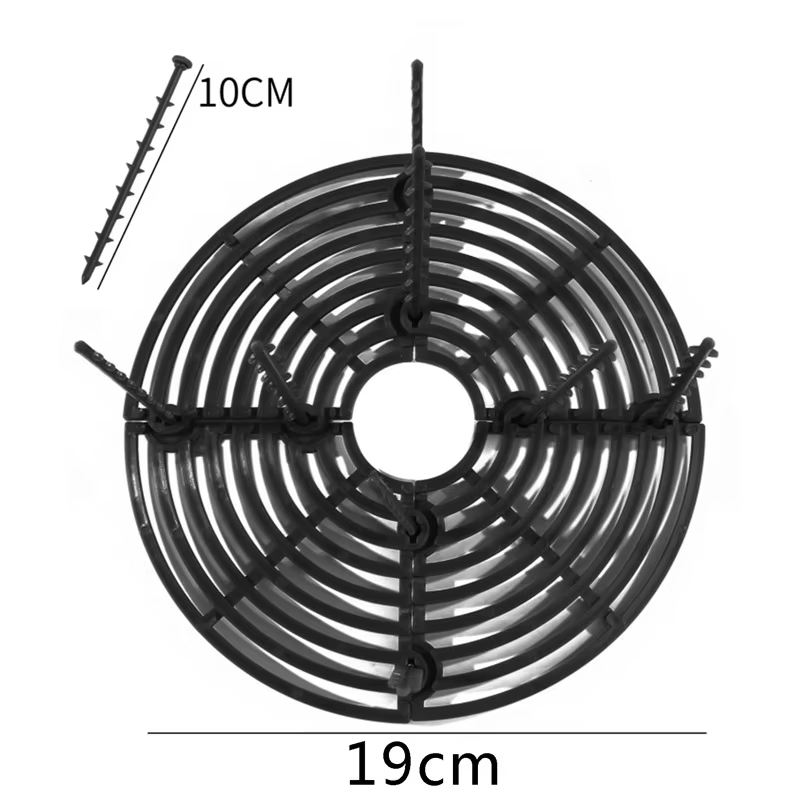 Protection de Sol pour Pot de Plantes avec Grille, Couverture de Pot de Fleur, Sécurité pour Bébé, S