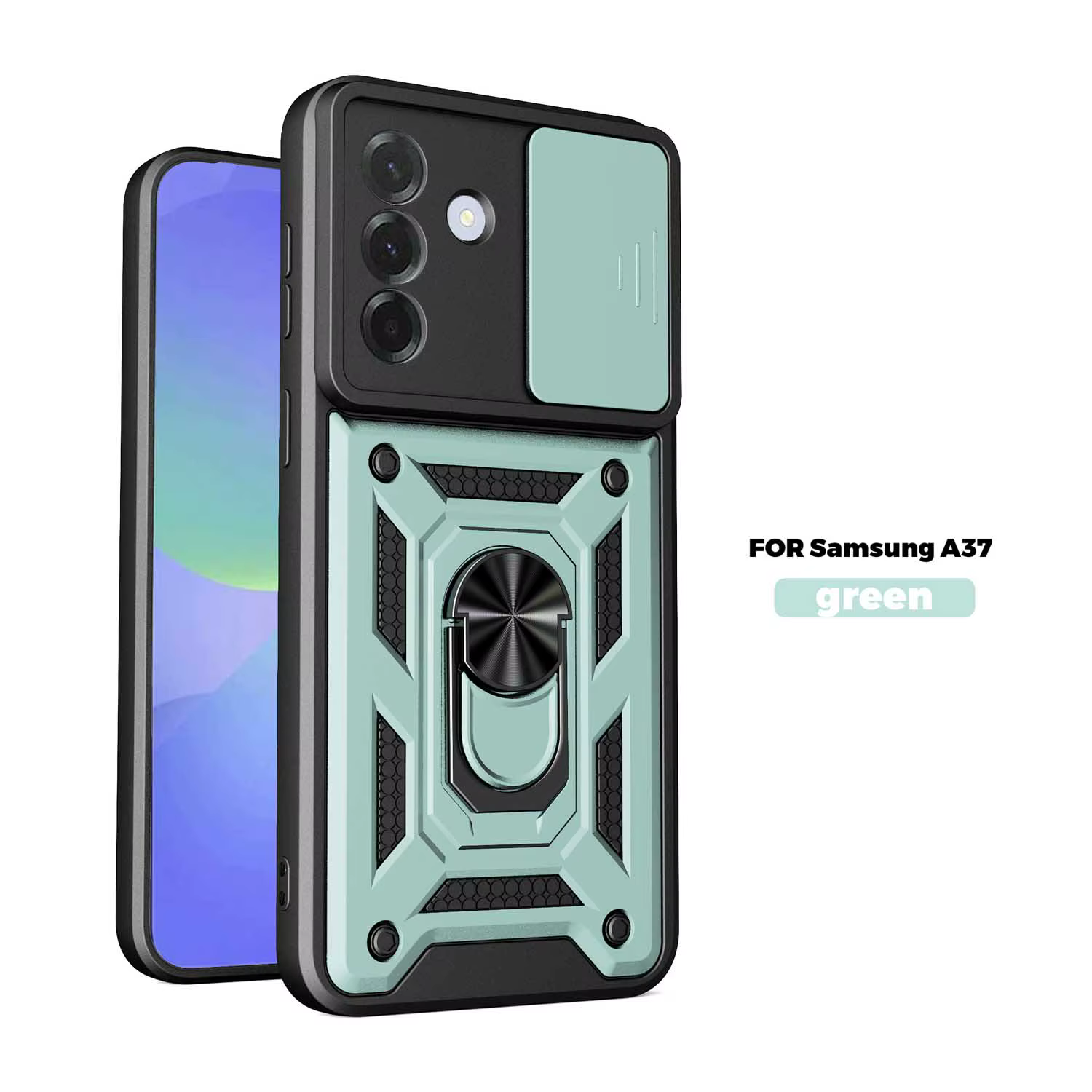 Coque de protection blindée avec anneau magnétique pour Samsung Galaxy A57 A56 A37 A36 A26 A17 A16 A
