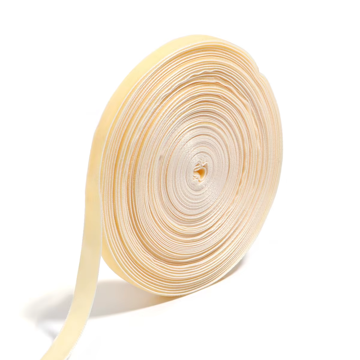 Rouleau de rubans en velours de couleur, 10 yards/rouleau, sangle de flocage simple Face pour bricol