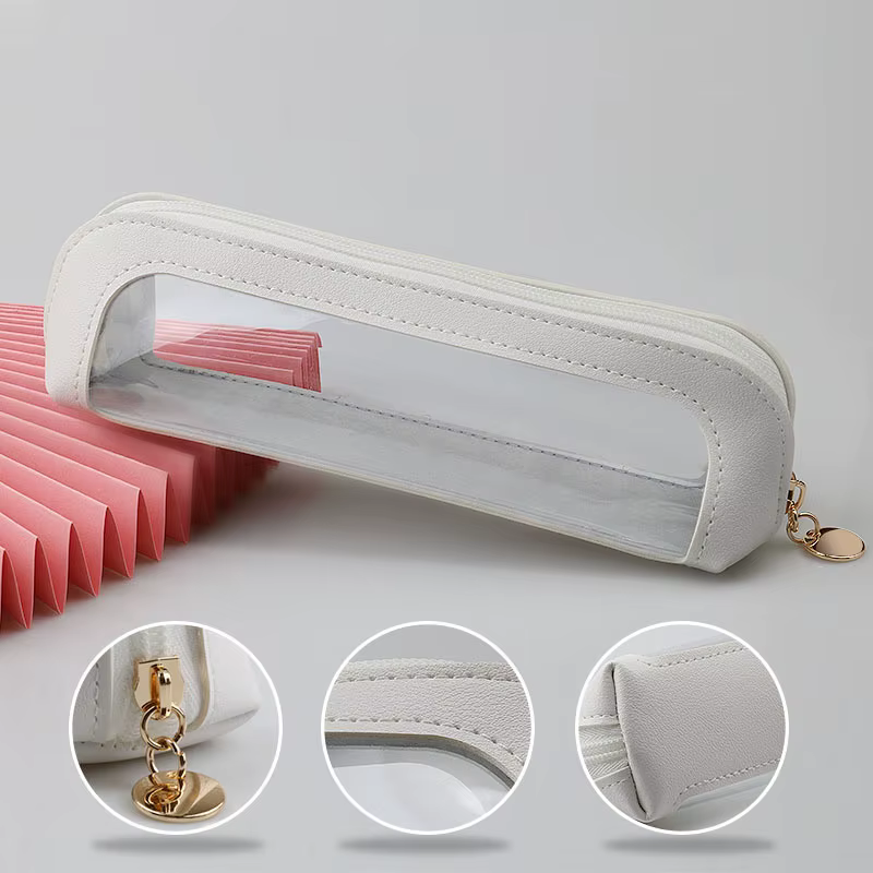 Pochette de rangement cosmétique transparente et imperméable, trousse de maquillage transparente en 