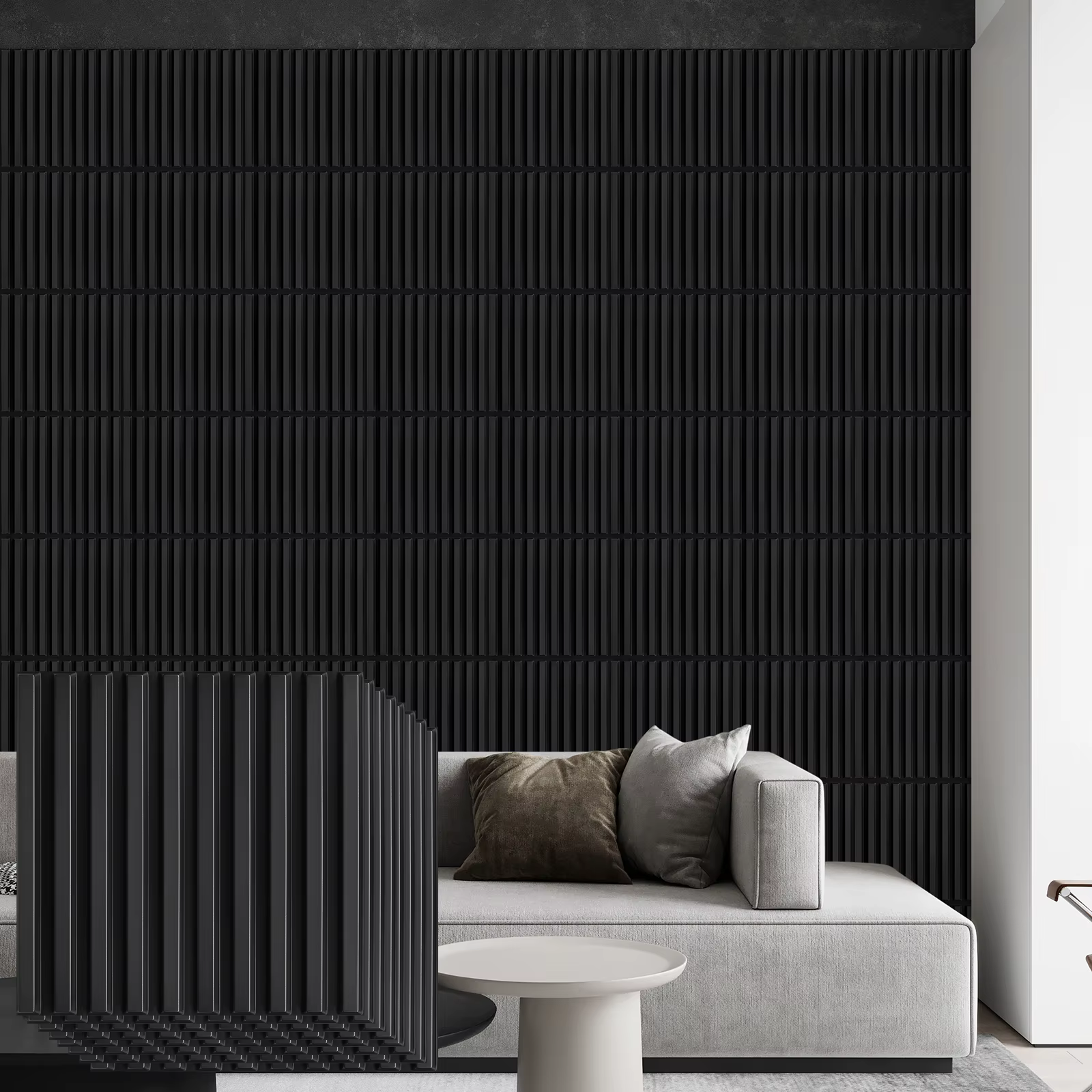 Panneaux muraux 3D pour décoration murale intérieure, panneaux muraux décoratifs modernes de 11.8 ''