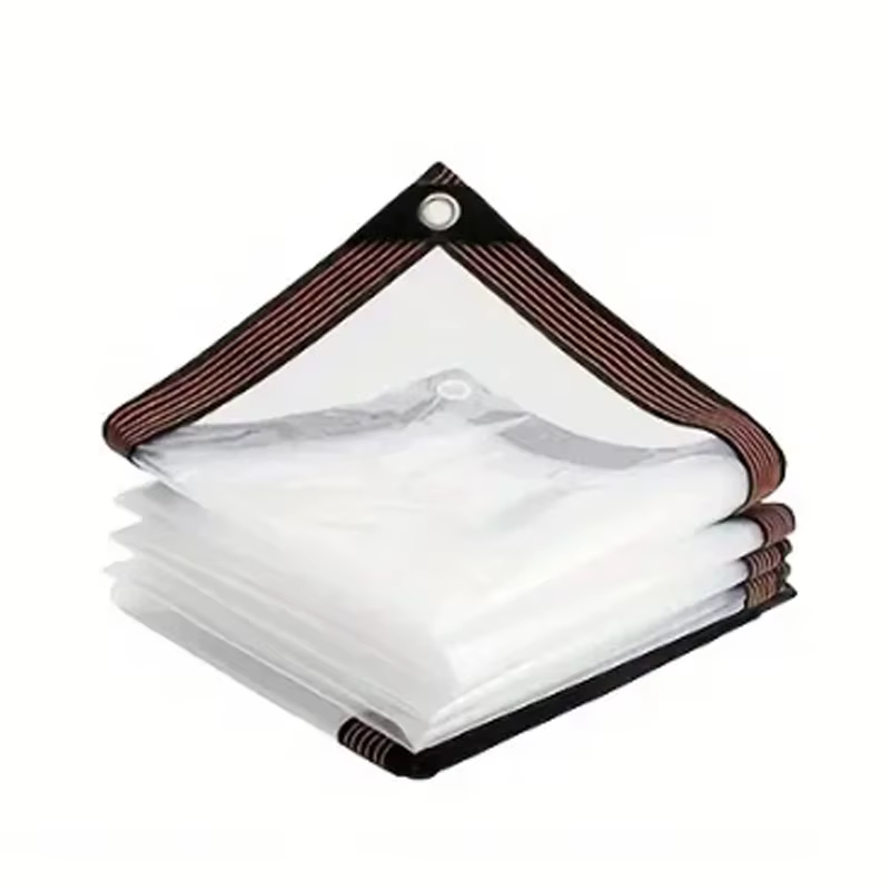 Bâche transparente en PE épaisse, imperméable, résistante aux UV et aux déchirures, en vinyle plasti