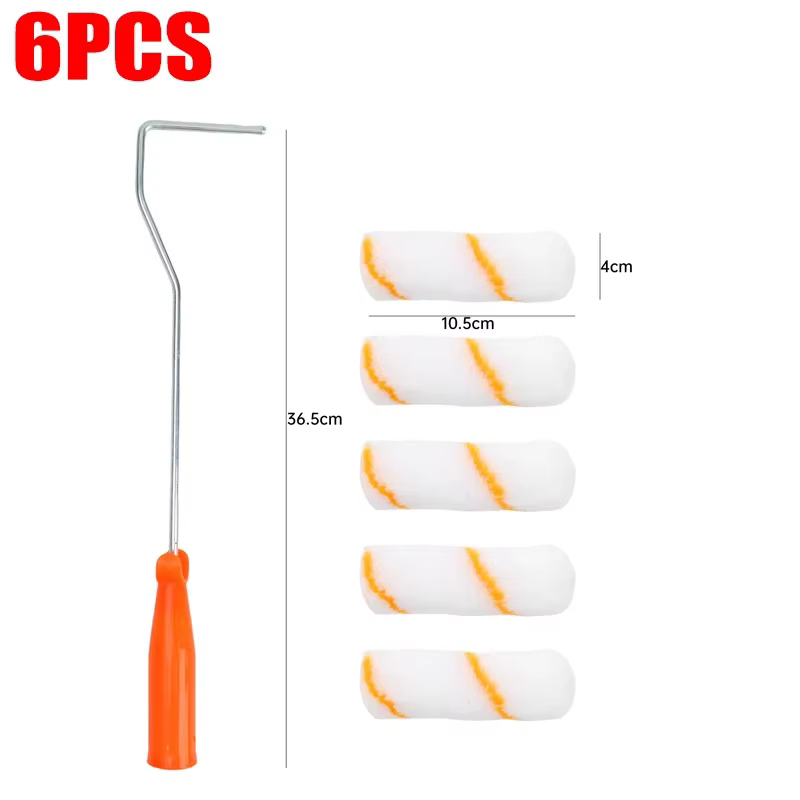 Kit de rouleaux de peinture, outils de peinture murale domestique, pinceaux de décoration réutilisab