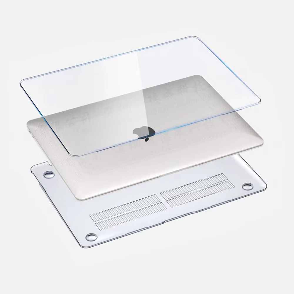 Étui transparent pour ordinateur portable Macbook Air 13.6 M4 15 M3, coque rigide pour Mac Book Neo 