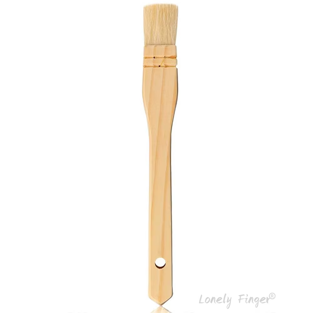 Ensemble de pinceaux à base de merde, paquet de 1/4 pinceaux plats, fabriqués avec des poils de chèv