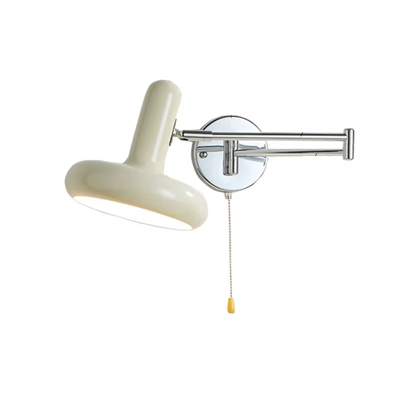 Applique murale rétractable rotative et pivotante, style nordique moderne, lampe de chevet pour cham