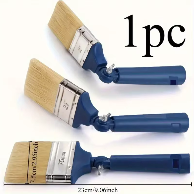 Pinceau réglable tout Angle, brosse en poils de porc, brosse de peinture murale pour peinture au Lat
