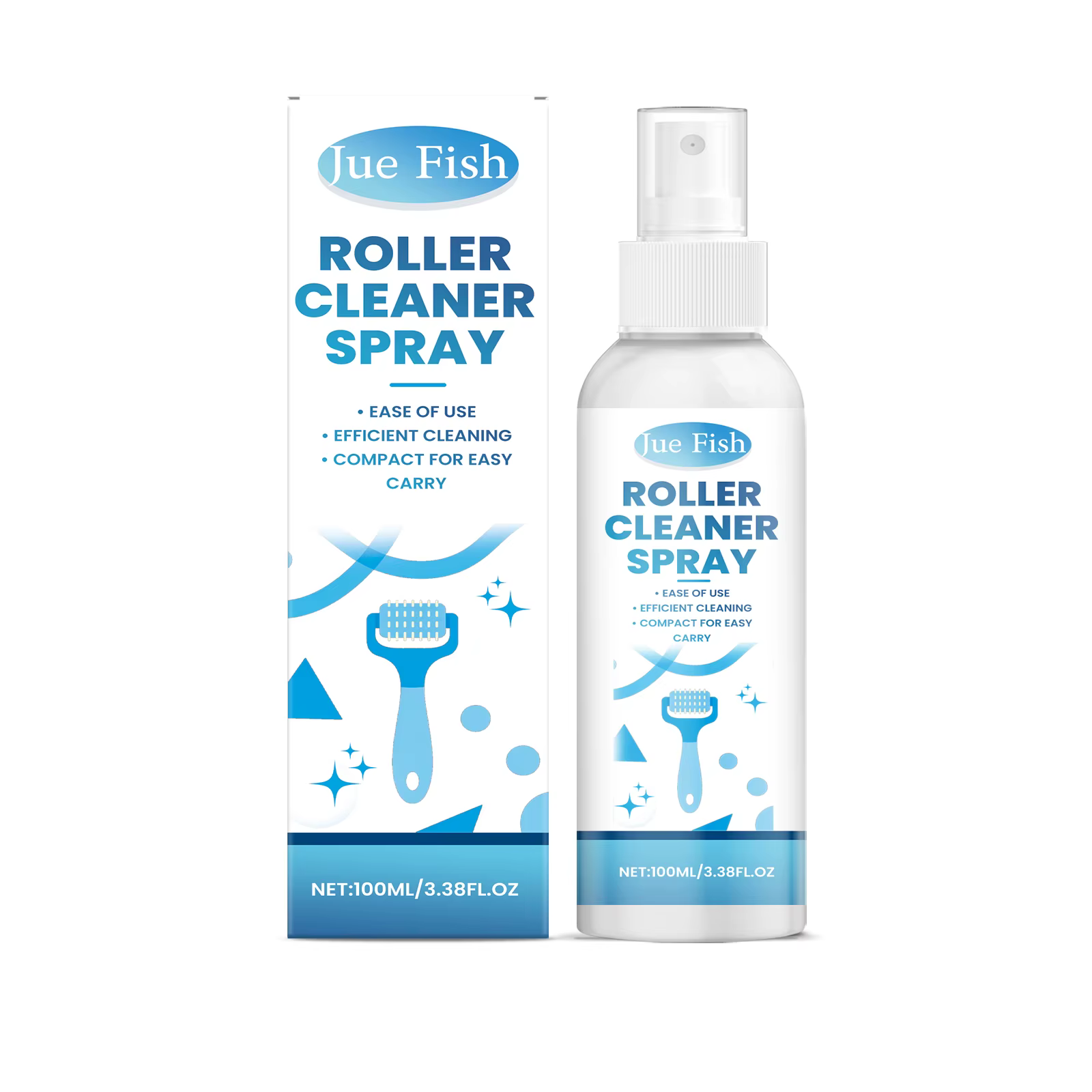 Le spray de nettoyage des rouleaux nettoie efficacement les taches de rouleaux, les taches et les ré