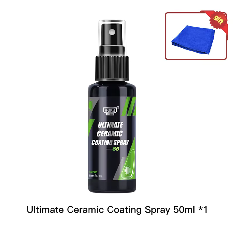 HGKJ S6 Spray de revêtement céramique ultime Protection de peinture hydrophobe haute brillance 9H Na