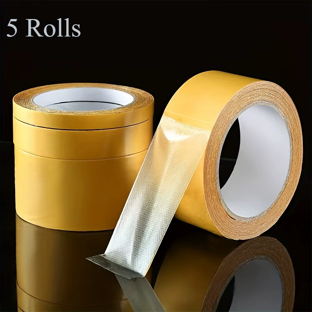 Ruban adhésif Double face Super résistant, 5/10 rouleaux, adapté aux murs, au verre, aux tissus, au