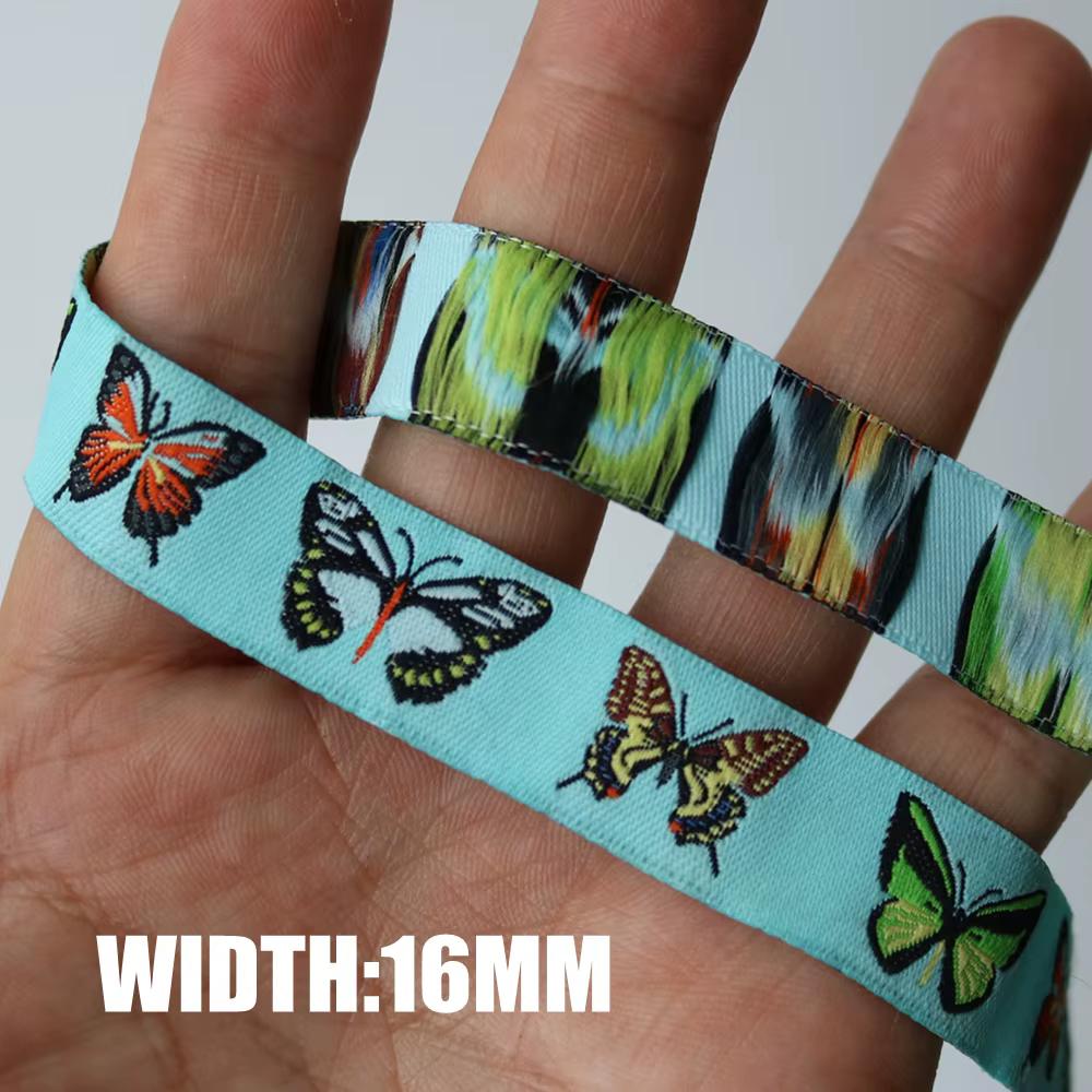 Ruban Jacquard de dessin animé, 10 mètres, 22mm, 7/8 pouces, pièce plus lente, bus, soldat, papillon