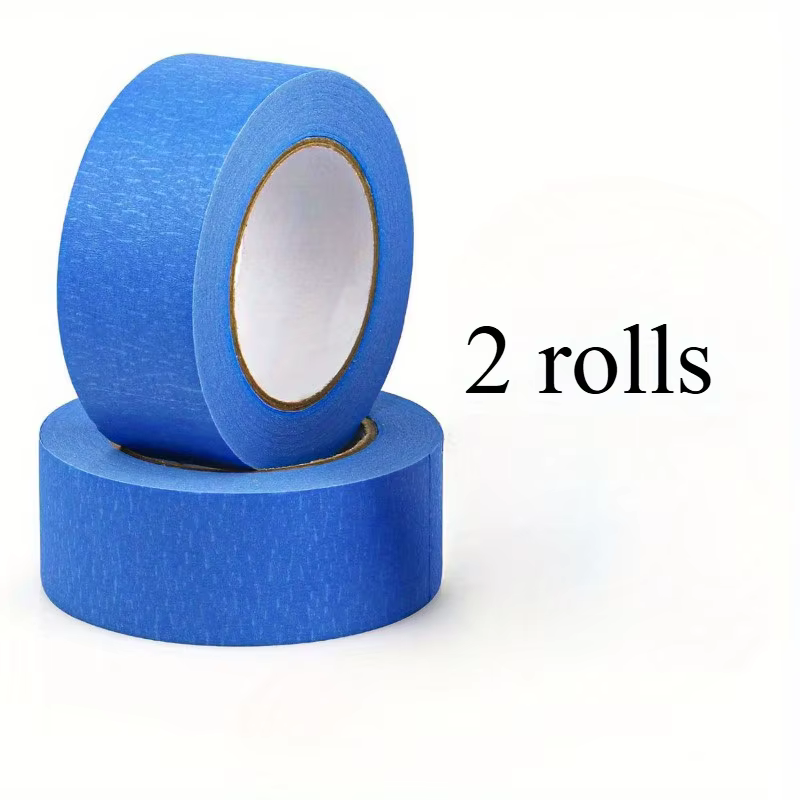 2 rouleaux de ruban de masquage bleu, ruban de peinture artistique, beauté de voiture, papier haute