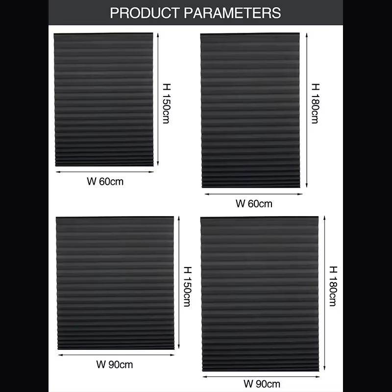 Store occultant pour fenêtre, stores plissés, abat-jour sans fil, filtrage de la lumière, pour salle