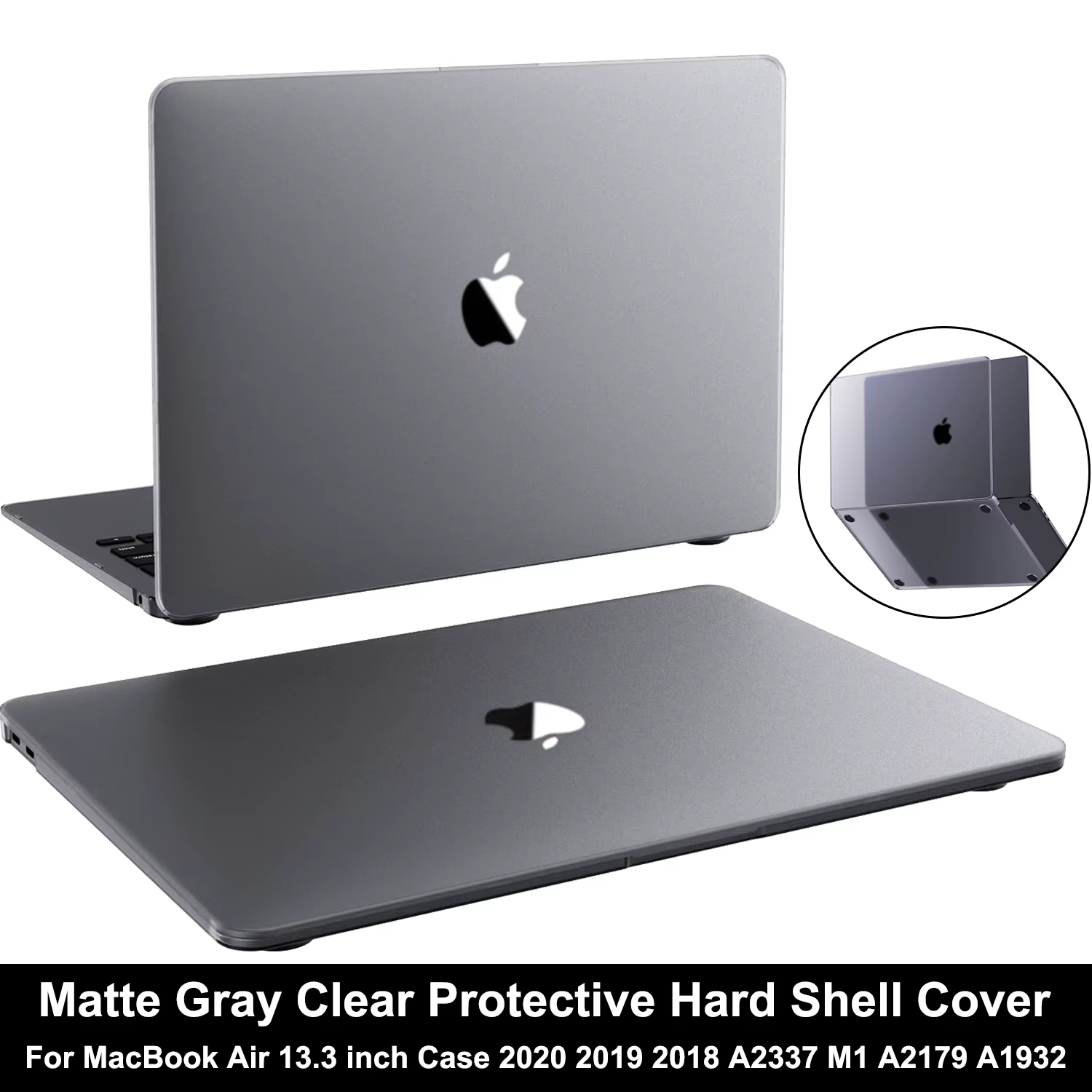 Compatible avec MacBook Air 13,3 pouces, 2020, 2019, 2018, A2337 M1 A2179 A1932, coque de protection