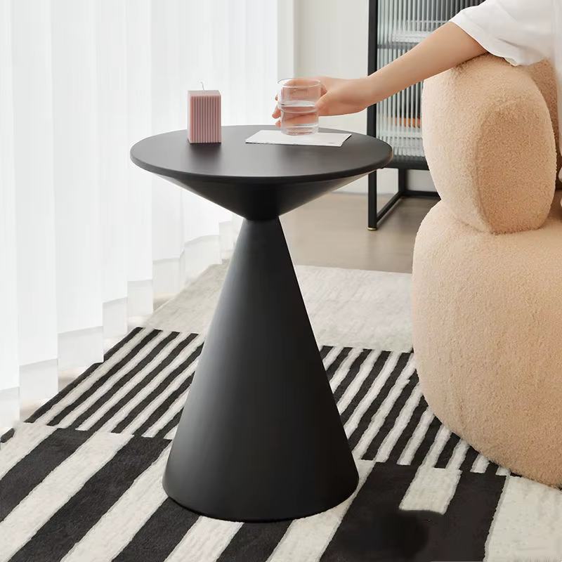 Table basse ronde en métal de luxe, meuble de salon, Table d'appoint de canapé, quelques balcon, Tab