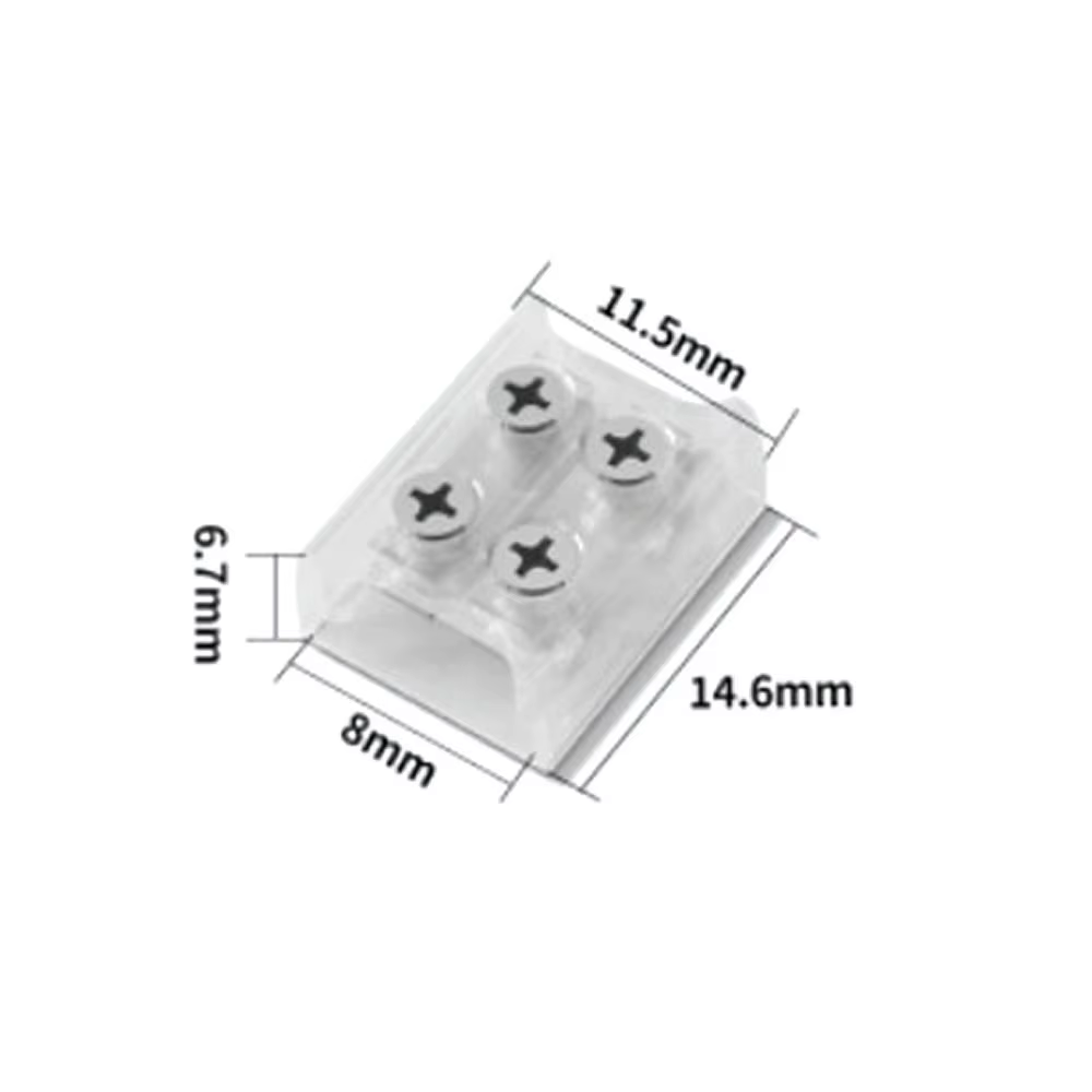 Accessoires pour bande LED PP, boucles transparentes 8 mm 10 mm, clip de fixation pour bande lumineu