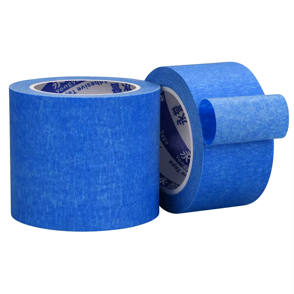 Ruban de peintre bleu 10/20/50m pour peinture, bords, garniture, plafonds-masquage pour projets de p