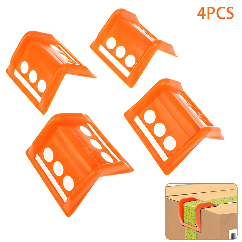 Lot de 4 protections de bords à plat ; Protecteurs d'angle pour scellage de plaques de bois de haute