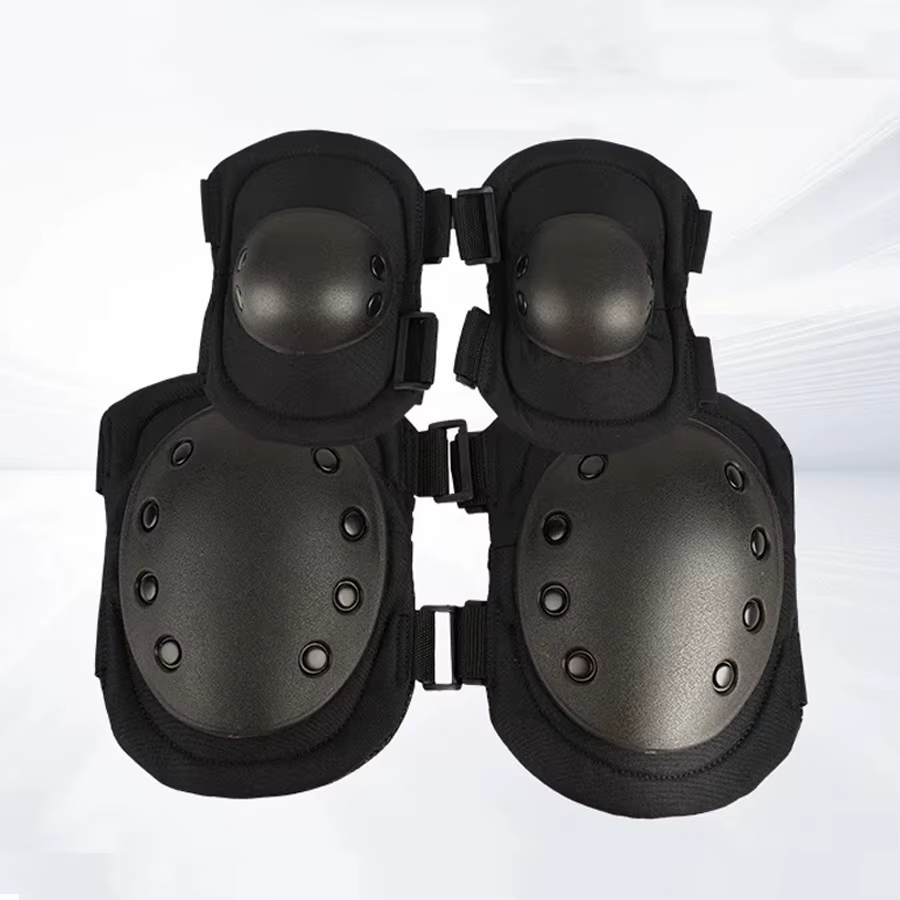 Ensemble de quatre protections pour genoux et coudes, protections pour genoux et coudes pour airsoft