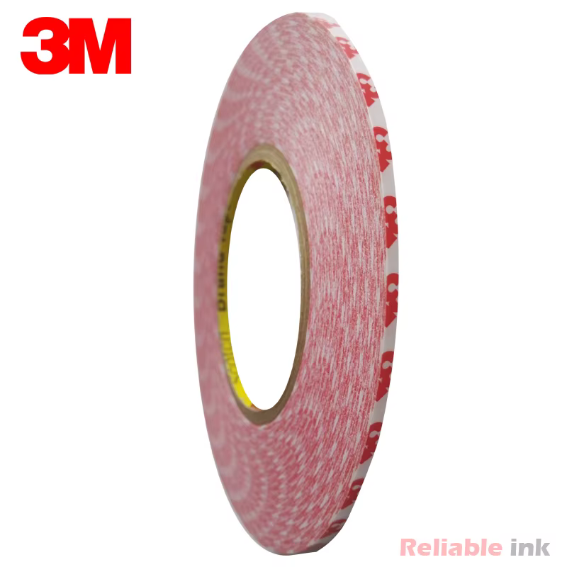 Ruban Adhésif Double Face Blanc, 3mm de Largeur, 3M 55236, Ultra-Mince, 0.12mm d'Épaisseur, 50 Mètre