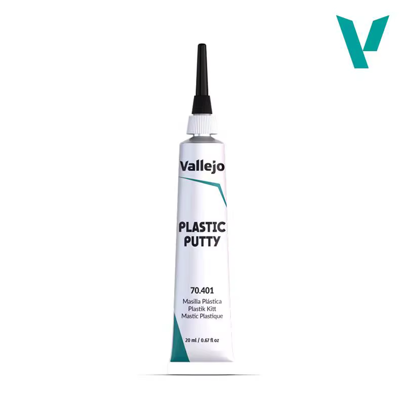 Vallejo - Mastic plastique 20 ml (0,67 fl.oz.) |   Blanc, Opaque, Finition Consistant