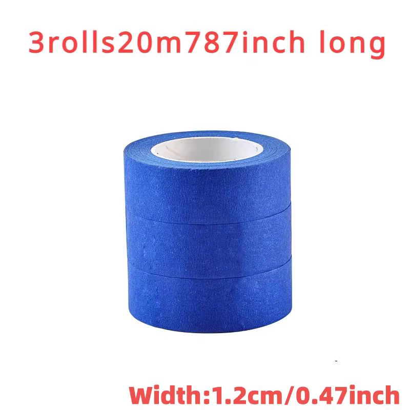 Ruban de masquage multi-surfaces, 3 rouleaux/ensemble, ruban de peinture facile à retirer, pour la p